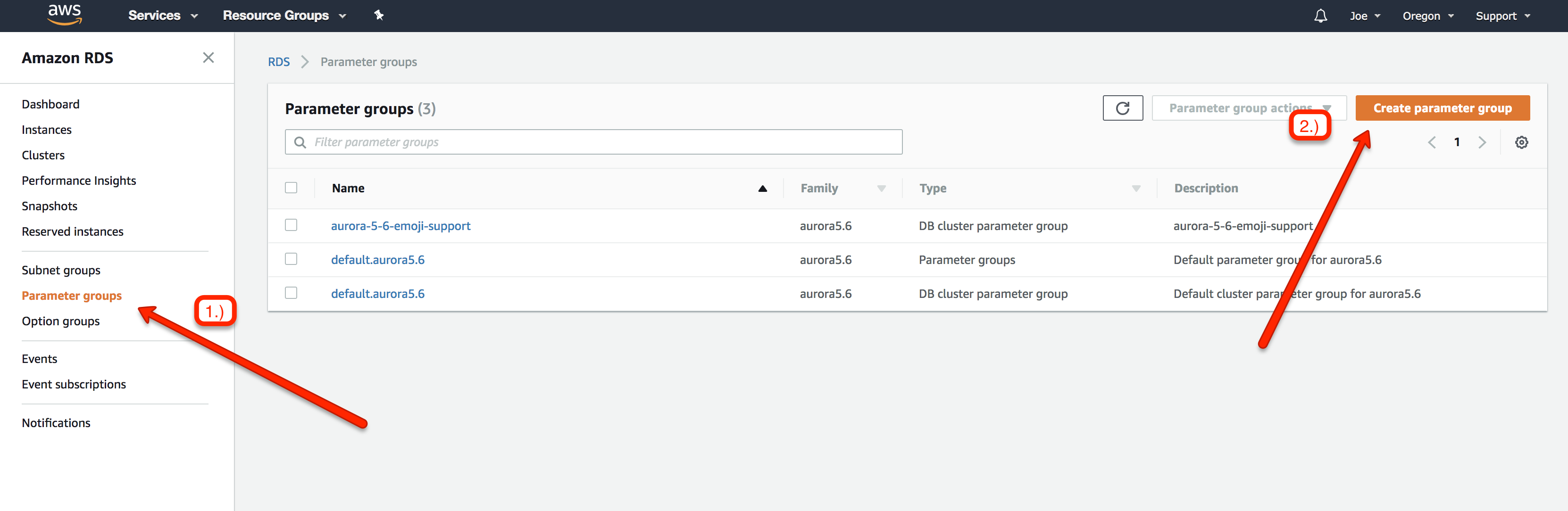 Parameter Group Creation 1